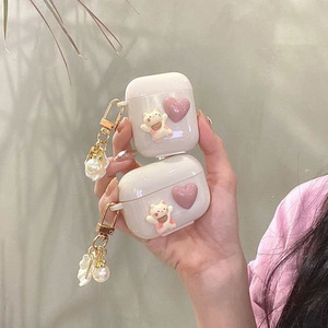 Funda blanca para auriculares con diseño de gato, carcasa suave adecuada para auriculares Ai rpods 1/2/3/Pro, precio barato para Pro 2 - Product Image 1