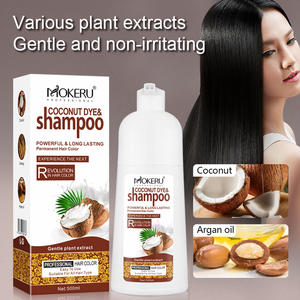 MOKERU Shampooing Colorant à la Noix de Coco, Couverture Rapide des <span class=keywords><strong>Cheveux</strong></span> Gris, Formule Nourrissante, Coloration Express, 500ml - Product Image 6