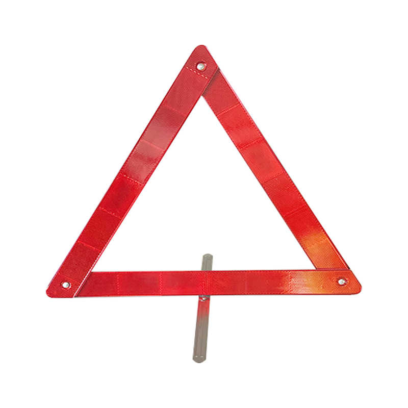 Panneau d'avertissement de voiture triple triangle d'avertissement réfléchissant, panneau de panne de triangles de sécurité d'urgence pliable