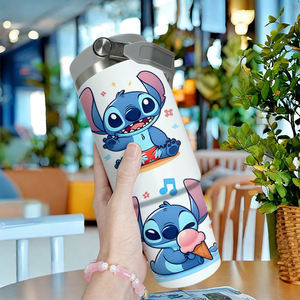 Vasos de sublimación UV de doble puntada de pared de 30oz de almacén de EE. UU. Vasos de acero inoxidable de Anime con tapa y pajitas - Product Image 2