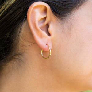 Pendientes de Aro Autonomy, Chapados en Oro de 18K, Acero Inoxidable, Círculo Geométrico, Joyería de Moda para Mujer - Product Image 3