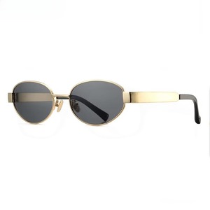 แว่นกันแดดโพลาไรซ์ทรงรี กรอบโลหะ ดีไซน์เนอร์สำหรับผู้ชาย ป้องกันรังสียูวี 400 คุณภาพสูง แฟชั่นหรูหรา สไตล์เรโทร ป้องกันรังสียูวี 100% - Product Image 1