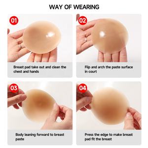 Bra pembentuk payudara silikon berperekat sisipan pembesar payudara bulat prostesis payudara untuk Crossdresser mastektomi - Product Image 6