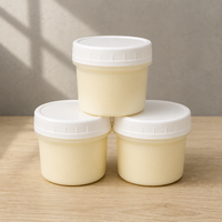 Gobelets à yaourt de 200 ml avec couvercles, en PP de qualité alimentaire, givrés, à large ouverture, pour parfaits, puddings, granola, petit-déjeuner, à emporter