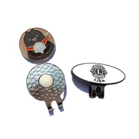 Clip para Gorra de Golf con Marcador de Pelota de Golf Estándar, Aleación Magnética Resistente, Metal Duradero, Esmalte Suave, Color Plateado, Cobre, Colorido