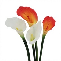 Bouquet de fleurs artificielles en PVC souple de haute qualité LUYI, Calla Lily, pour la décoration de mariage et de la maison, vente en gros