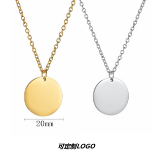 Collar de Mujer con Colgante Simple de Acero Inoxidable con Letra O, Estilo Europeo y Americano 2026, con Logotipo Grabado con Láser - Product Image 5