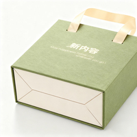 Benutzer definierte Druckpapier box mit Papiertüte Schmucks cha tulle Geschenk verpackung Eco Custom Made Paper Geschenk box Grüne Farbe