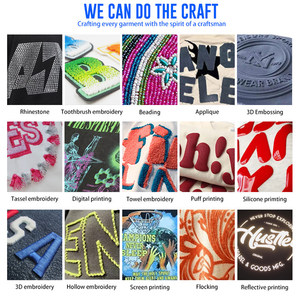 Kustom karet <span class=keywords><strong>Patch</strong></span> Logo 100% katun 280Gsm Anti menyusut lengan pendek tebal Ribbing Vintage kosong ukuran besar kotak T Shirt untuk pria - Product Image 2