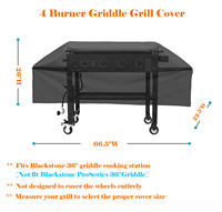 Couverture de Grill de Patio à dessus plat en Polyester imperméable à l'eau pour Station de cuisson BBQ à gaz