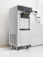 24L/H 9L 2.2kw 220v 118kg Machine à crème glacée molle de bureau trois saveurs automatique pour yaourt lait chocolat crème glacée en poudre nouveau