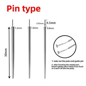 Varilla Guía Cónica de Aleación de Titanio G23 con Rosca Interna/Externa para Perforaciones de Oreja, Ayuda para la Fabricación de Pendientes, Venta al por Mayor para Fabricantes - Product Image 4