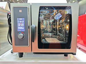 <span class=keywords><strong>Four</strong></span> à convection combiné vapeur commercial à 4 plateaux, chauffage rapide, acier inoxydable, <span class=keywords><strong>6</strong></span> kW, système de nettoyage automatique intégré - Product Image 4