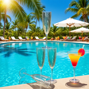 Échantillon gratuit Flûtes en <span class=keywords><strong>verre</strong></span> à champagne PS jetables en plastique pour mariage personnalisé - Product Image 2