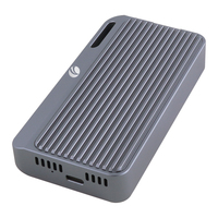 Carcasa VCOM Thunderbolt 5 de 80 Gbps para SSD M.2 NVMe 2230 2242 2260 2280 para Editores de Video 8K, Investigadores de IA y Estaciones de Trabajo de Estudio