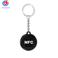 Étiquette NFC personnalisée imperméable, étiquette NFC en époxy pour les réseaux sociaux, pour partager les informations de contact