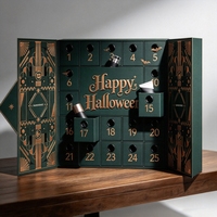 Boîte cadeau en forme de cœur pour Halloween avec papier rigide violet et feuille d'argent, emballage personnalisé avec logo pour chocolat, bonbons, parfum