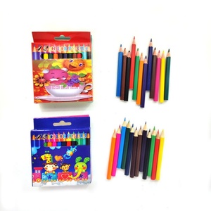Juego de Lápices de Colores de Madera Natural de 3.5 Pulgadas y 12 Colores para Niños, Precio de Fábrica, Logotipo Personalizado - Product Image 1
