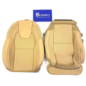 Bondvo Leather Full Car Seat Covers 100% Original Customized Nappa Genuine Perforated Amber Color for Volvo XC60 XC90 S60 S90