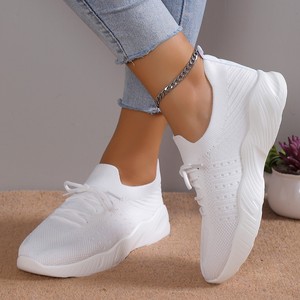 Chaussures plates à plateforme pour femmes, grande taille 42, respirantes, en maille, décontractées, type bateau - Product Image 3