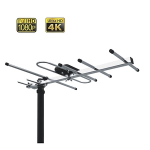 เสาอากาศทีวีดิจิตอล HDTV ความละเอียด 1080p สำหรับภายนอกอาคาร ผลิตจากอะลูมิเนียม รับสัญญาณระยะไกล รองรับคลื่นความถี่ VHF จากโรงงานอินโดนีเซีย - Product Image 1