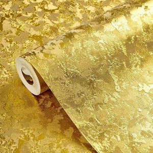 <span class=keywords><strong>Papel</strong></span> Tapiz de Hojas de Oro de Lujo, Decoración Pintada a Mano, Mural Chinoiserie con Aves <span class=keywords><strong>y</strong></span> <span class=keywords><strong>Flores</strong></span> Doradas para Sala de Estar de Lujo - Product Image 2