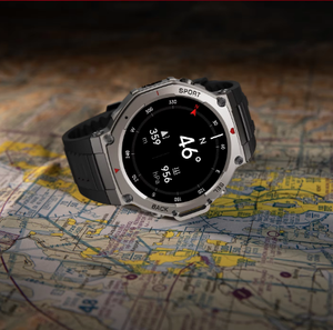 Definite M11 DFDM588 5ATM Men Large Face GPS Sportssmart Watch STK8321 VC30F-S Low-<b>power</b>-consumption High Precision HR SpO2 - Product Image 2