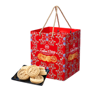 Boîte cadeau de biscuits à la saveur d'œuf sucré Fortune Rising, saveur d'amande et d'arachide, texture semi-molle, vente en gros d'usine