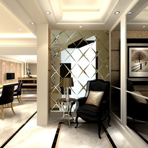 Film Flexible Mur Antique Fenêtre Grill Design Gym Décoratif Mosaïque Miroir <span class=keywords><strong>Verre</strong></span> - Product Image 3