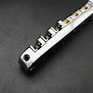 Pont de guitare à 6 cordes avec selles à roulettes, pont à roulettes <span class=keywords><strong>Tune</strong></span>-<span class=keywords><strong>O</strong></span>-<span class=keywords><strong>Matic</strong></span>, selles à roulettes anti-friction pour guitare électrique Les Paul - Product Image 6
