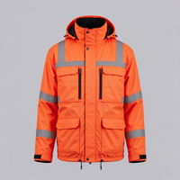 Veste de chasse réfléchissante orange de sécurité
