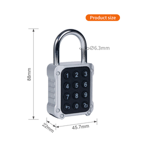 <span class=keywords><strong>Cadenas</strong></span> <span class=keywords><strong>à</strong></span> <span class=keywords><strong>code</strong></span> de sécurité Tuya BLE sans clé pour vestiaires de sport, <span class=keywords><strong>cadenas</strong></span> <span class=keywords><strong>à</strong></span> combinaison <span class=keywords><strong>à</strong></span> <span class=keywords><strong>6</strong></span> <span class=keywords><strong>chiffres</strong></span>, vente directe usine - Product Image 2