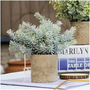 ใบไม้ประดิษฐ์ พลาสติกเคลือบเงา ต้นไม้ปลอมในกระถาง ตกแต่งสวน รับผลิตตามสั่ง ขายส่งราคาถูก ใบไม้ประดิษฐ์ราคาประหยัดสำหรับสุสาน - Product Image 2