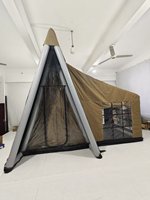 Tente de Camping Gonflable d'Extérieur Imperméable en Toile, avec Tissu Oxford et PVC