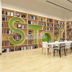 <span class=keywords><strong>Libreria</strong></span> per Bambini Moetry, <span class=keywords><strong>Design</strong></span> d'Interni, Scaffale in Legno a Forma di Lettera, Arredamento per Scuole e Librerie - Product Image 3