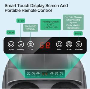 Phenitech Masajeador de pies eléctrico Shiatsu de fácil operación con compresión de airbag y control de temperatura Masaje de pies cómodo - Product Image 2