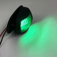 Feu de navigation LED rouge et vert étanche 12V pour coque et arrière de bateau, signalisation marine pour yacht