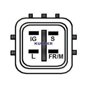 Alternatore compatibile con TOYOTA COROLLA 1.6 VVT-i (ZZE121_, ZZE121R) Benzina (KW: 81, CV: 110) dal 01-2002 al 08-2007 KUHNER - Product Image 3