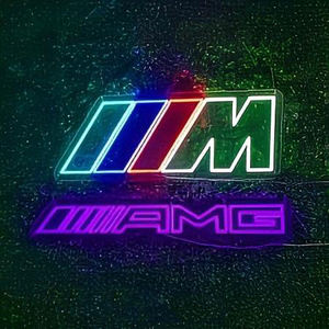 IIM <span class=keywords><strong>M</strong></span>标志定制霓虹灯标志5V 12v调光发光二极管霓虹灯墙壁装饰生日礼物送货可用 - Product Image 4