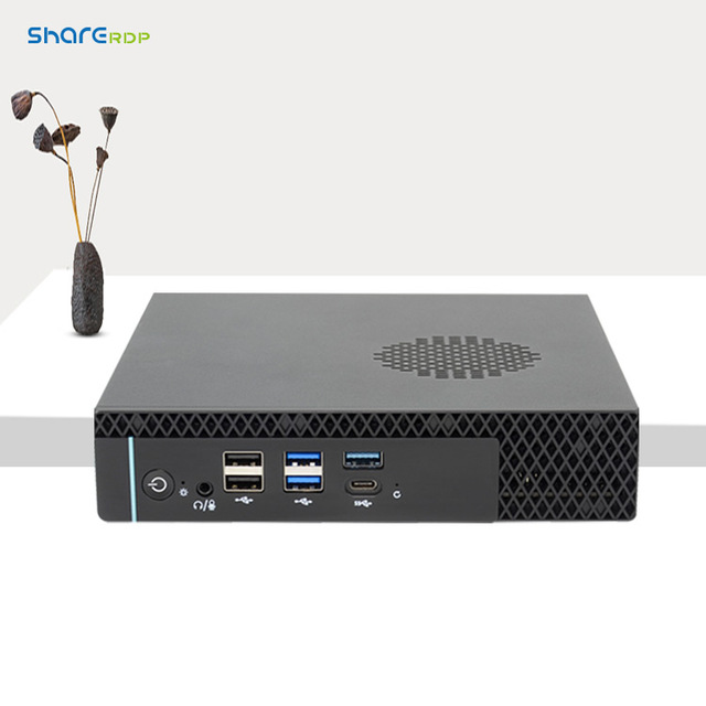 Sharerdp Customize ultra Low Power Intel Core I5 12th Gen 12400 8+256G Mini Computer Cheap Linux Mini Desktop PC Gaming
