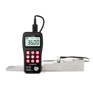 เครื่องวัดอัลตราโซนิก MITECH MT180 PE วัสดุพลาสติก ความแม่นยำสูง 0.05 มม. ใช้แบตเตอรี่ จอ LCD 4.5 หลัก 2.5-7MHz ไฟพื้นหลัง EL - Product Image 1