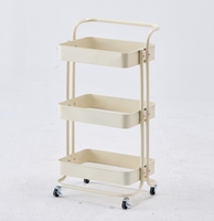 Chariot de rangement multifonctionnel moderne en métal pour salon de beauté, fabriqué en Chine