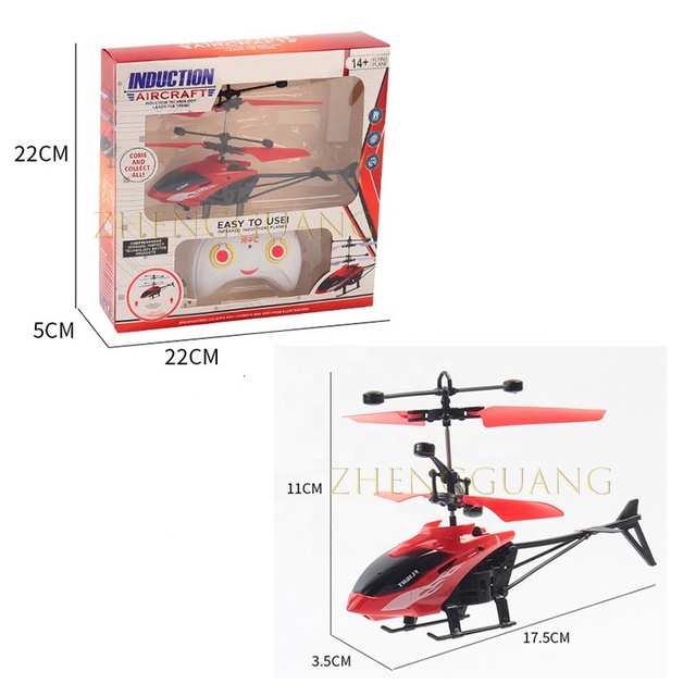 Zhengguang Children's Mini Electric USB Charging Fall-Resistant RC Helicopter 40m Remote Control Plastic Indoor-Outdoor Use Toy