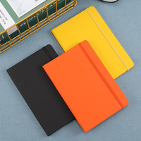 Cuaderno colorido de tapa dura con Encuadernación perfecta y bandas elásticas Cuaderno personalizado A5 para negocios