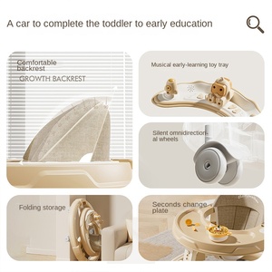 Passeggino 3-in-1 di Lusso Regolabile con Ruote Girevoli e Seduta per Bambini - Product Image 5
