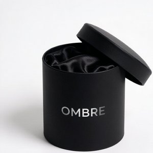 Best Seller All Black Custom Paper Tube Packaging Printed Cylinder <b>Round</b> <b>Box</b> for High-end Perfume Packaging Custom Manufacturer - Product Image 1