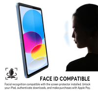 Pelindung layar iPad, Film pelindung layar kaca Tempered untuk iPad Air 10.9 2024 bebas debu