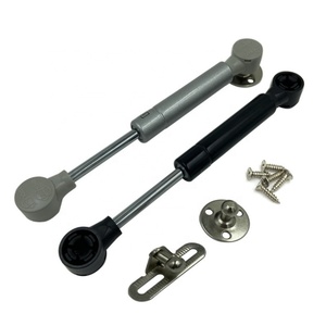 FGA GS002 Amortiguador de Gas Corto de 180mm, Cilindro Hidráulico, Resorte de Gas de 60N, Cierre Suave, Gris/Negro, Electrochapado, para Mueble de Madera - Product Image 4