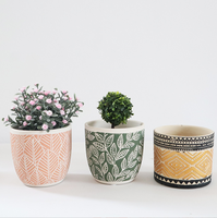 Pots de plantes d'intérieur et d'extérieur personnalisés moule pour pot de fleurs en céramique supporté avec logo personnalisé