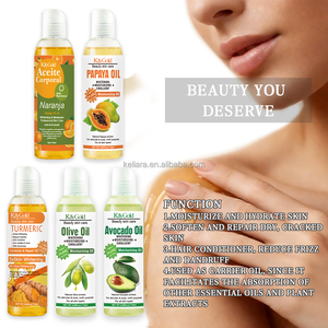 Huile Corporelle Botanique Orange VC Papaye Curcuma Olive Avocat Hydratante Légère Marque Privée OEM Vente en Gros - Product Image 5